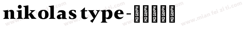 nikolas type字体转换